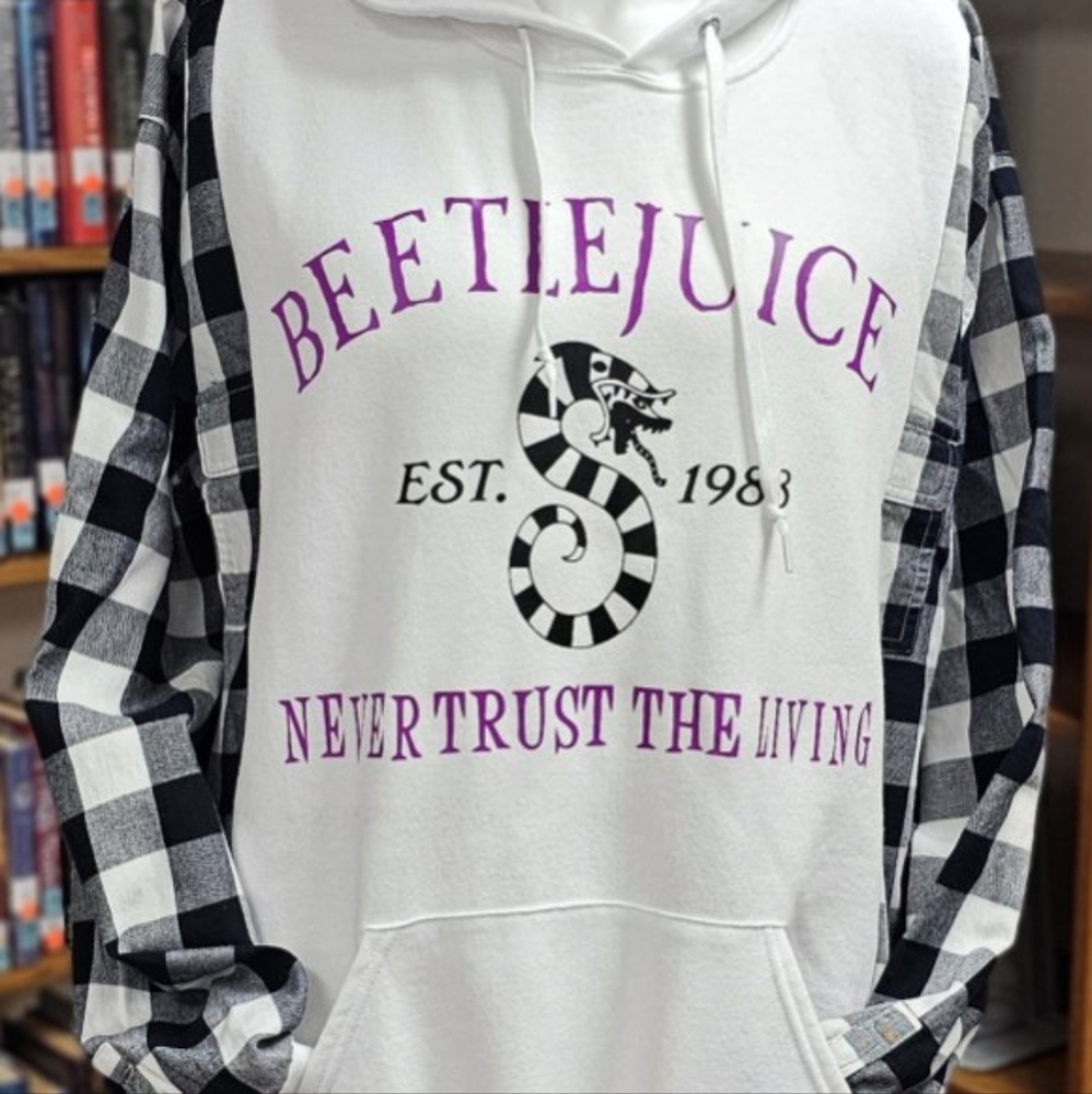 Upcycled Oversized Horror Hoodie